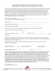 Designated Property Representative Form - Maryland