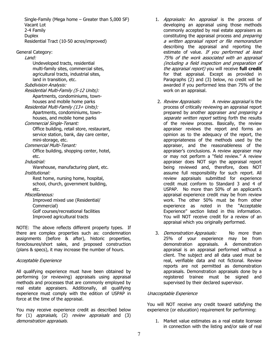 Application for Licensed Residential - North Carolina, Page 7