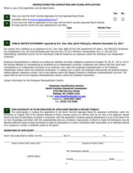 Application for Certified General Certification - North Carolina, Page 14