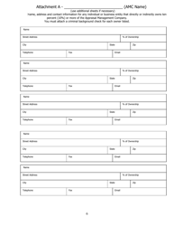 Application for Appraisal Management Company Registration - North Carolina, Page 6