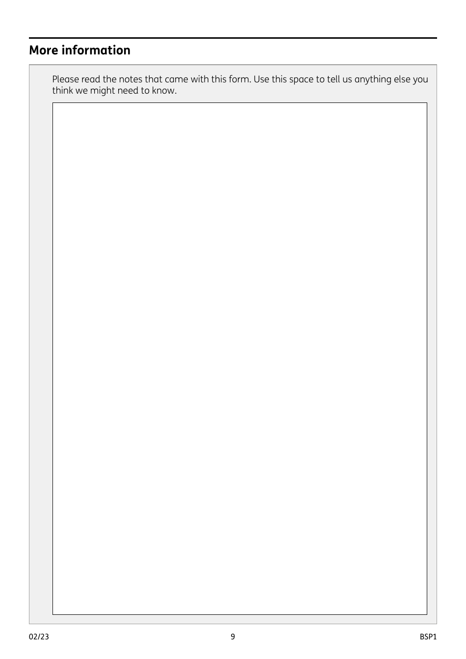 Form BSP1 Bereavement Support Payment Claim Form - United Kingdom, Page 9