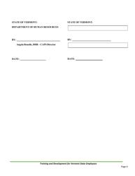Training Services and/or Customized Facilitation Request Form - Vermont, Page 4