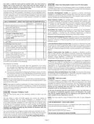Instructions for Form PIT-RES Delaware Individual Resident Income Tax Return - Delaware, Page 9