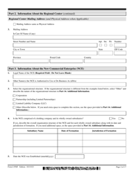 USCIS Form I-956F Application for Approval of an Investment in a Commercial Enterprise, Page 2