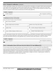 USCIS Form I-956F Application for Approval of an Investment in a Commercial Enterprise, Page 9