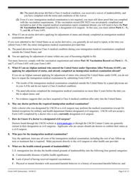 Instructions for USCIS Form I-693 Report of Immigration Medical Examination and Vaccination Record, Page 8