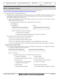 USCIS Form I-693 Report of Immigration Medical Examination and Vaccination Record, Page 6