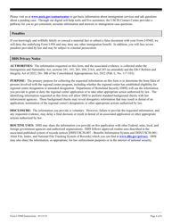 Instructions for USCIS Form I-956H Bona Fides of Persons Involved With Regional Center Program, Page 6