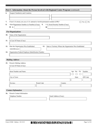 USCIS Form I-956H Bona Fides of Persons Involved With Regional Center Program, Page 3