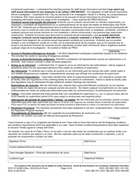 Form DOC07-024ES Conditions, Requirements, and Instructions - Washington (English/Spanish), Page 5