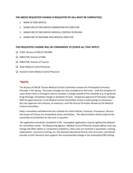 Sc EMS Request for Change Form - South Carolina, Page 6