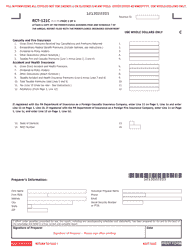 Form RCT-121C Gross Premiums Tax - Foreign Casualty or Foreign Fire Insurance Companies - Pennsylvania, Page 2