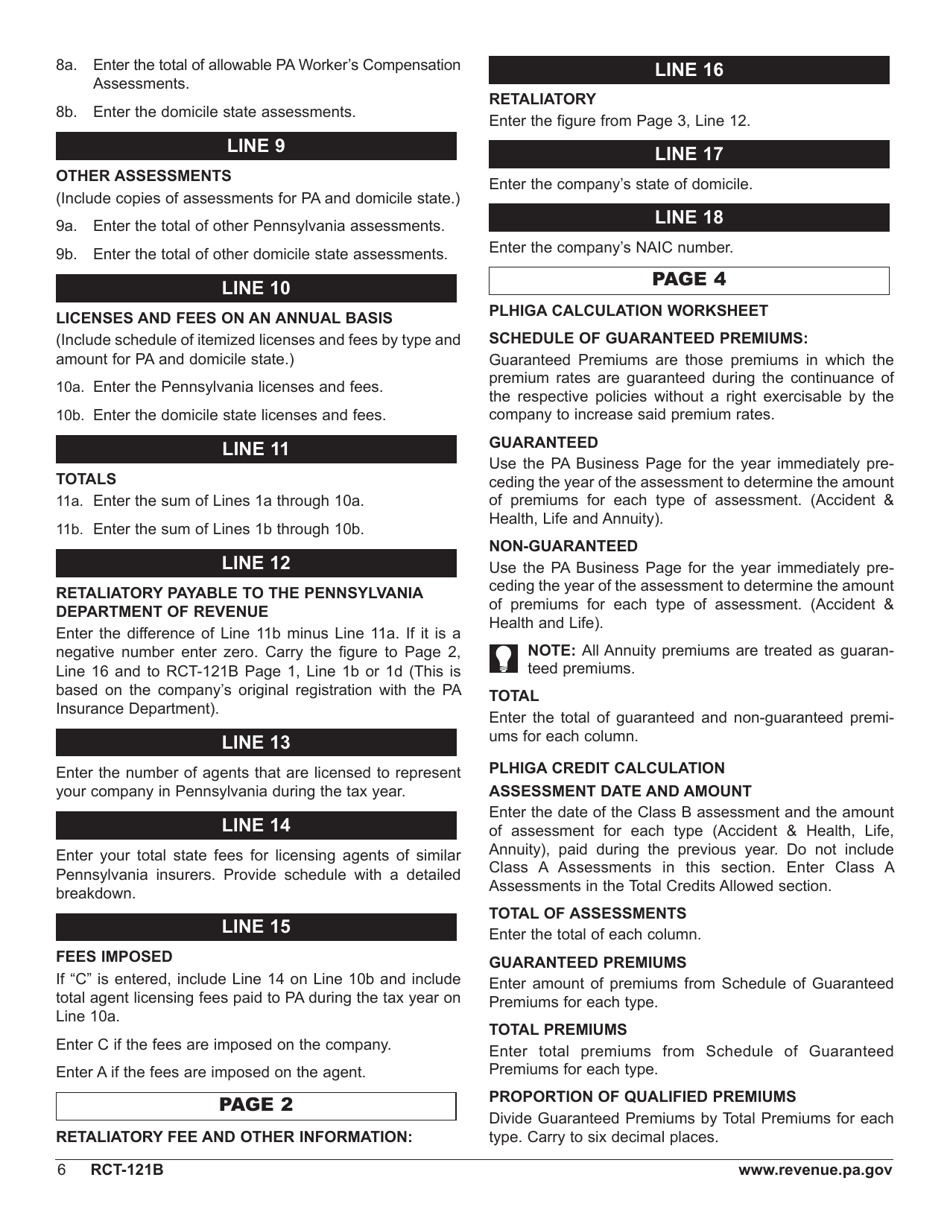 Form RCT121B Fill Out, Sign Online and Download Fillable PDF, Rhode