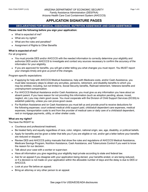 Form FAA-1724A  Printable Pdf