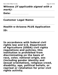 Form FAA-1724A-LP Application Signature Pages (Large Print) - Arizona, Page 27