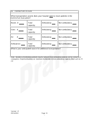 Survey of Hospital Vulnerability and Shelter-In-place Capacity - Draft - North Dakota, Page 10