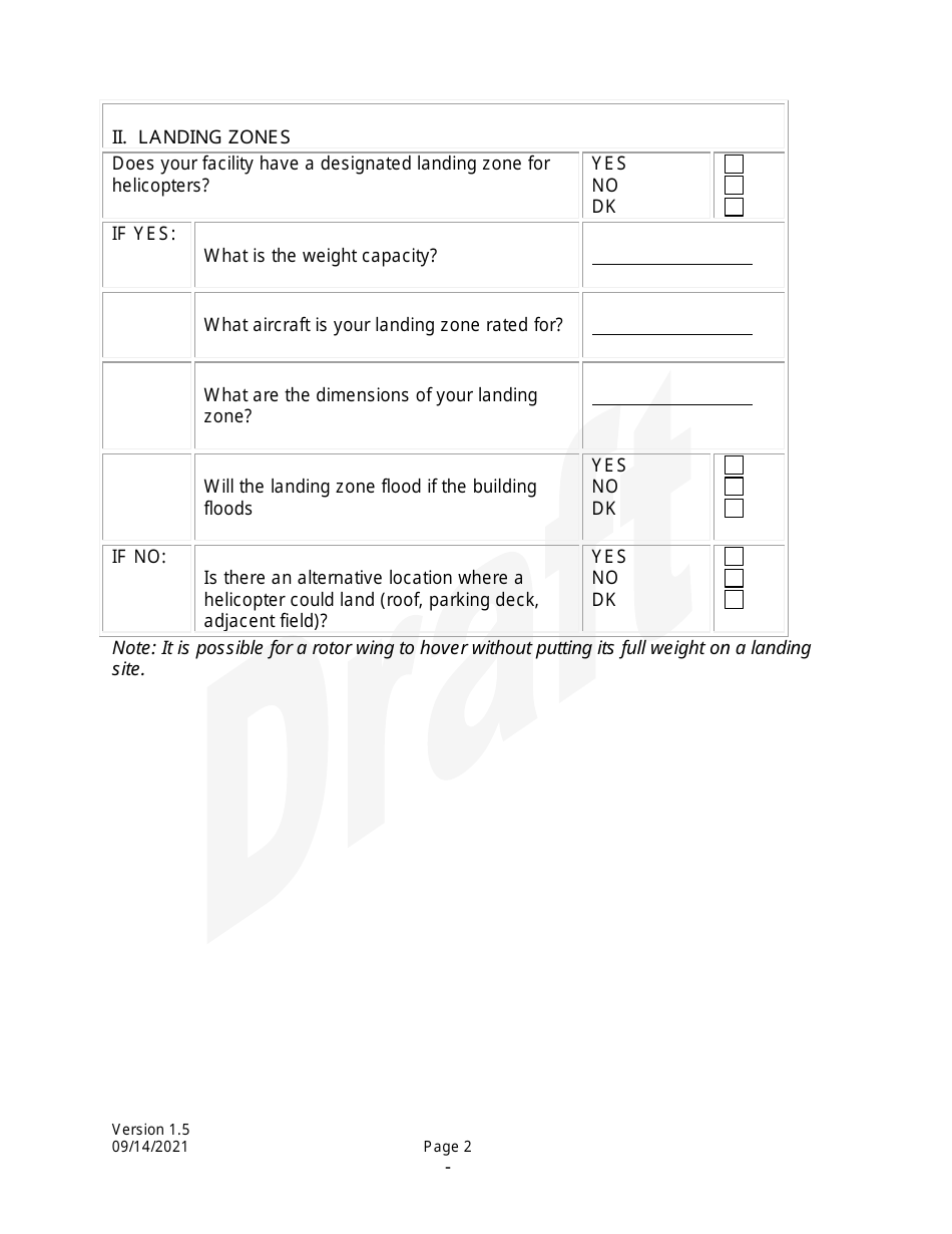 Survey of Hospital Vulnerability and Shelter-In-place Capacity - Draft - North Dakota, Page 2