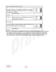 Survey of Hospital Vulnerability and Shelter-In-place Capacity - Draft - North Dakota, Page 7