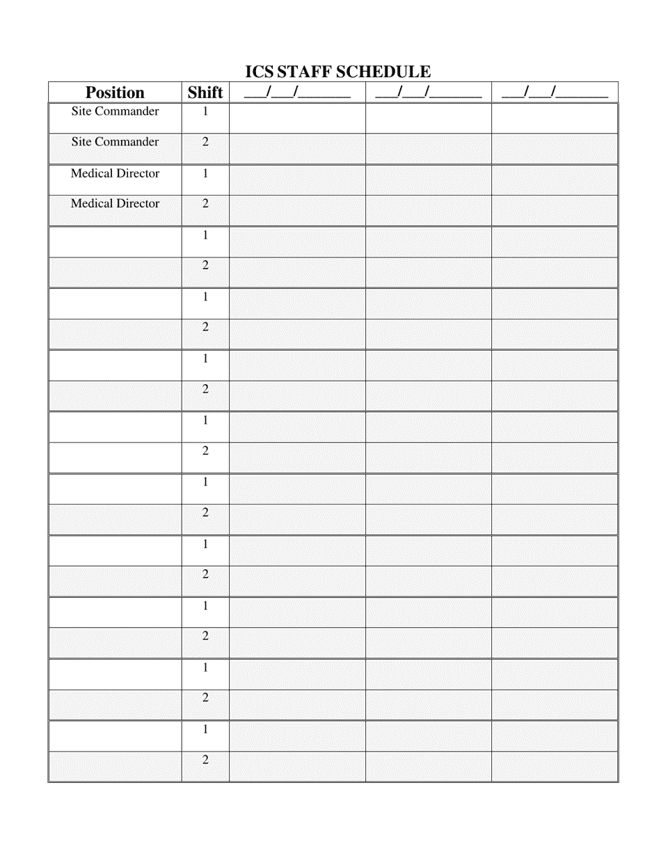 Attachment C Minimum Care Facility Concept of Operations Forms - North Dakota, Page 11