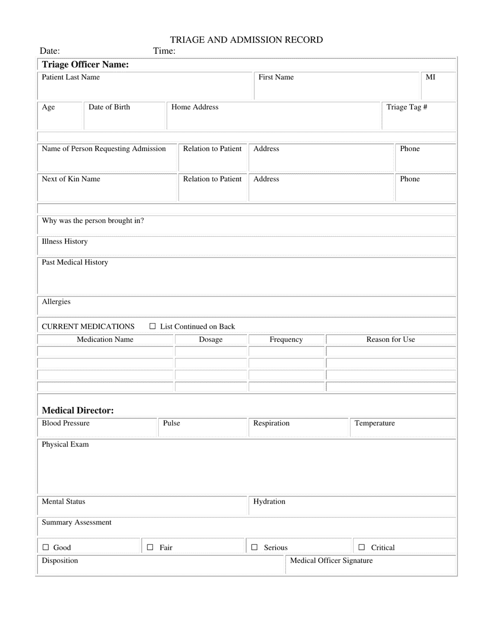 Attachment C Minimum Care Facility Concept of Operations Forms - North Dakota, Page 2