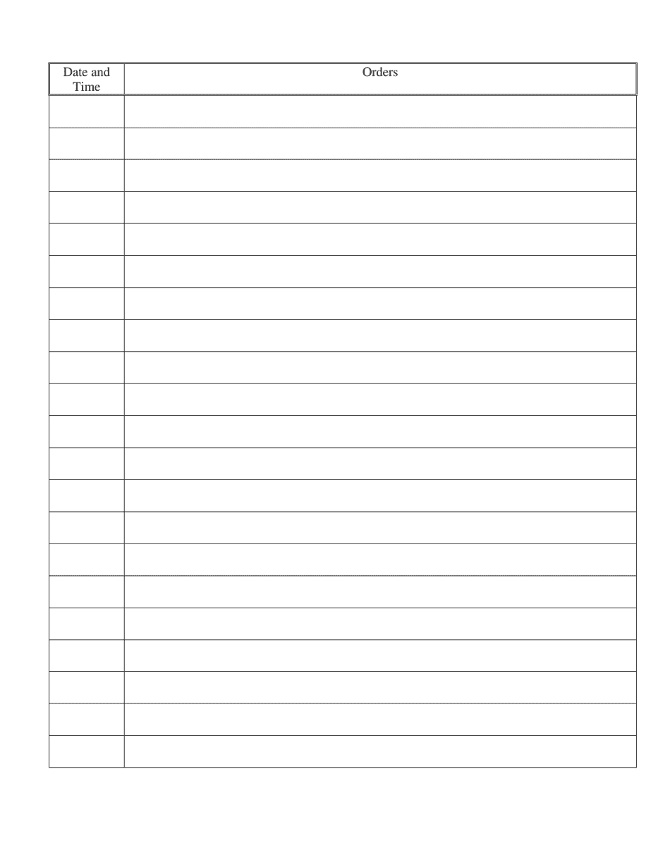 Attachment C Minimum Care Facility Concept of Operations Forms - North Dakota, Page 5