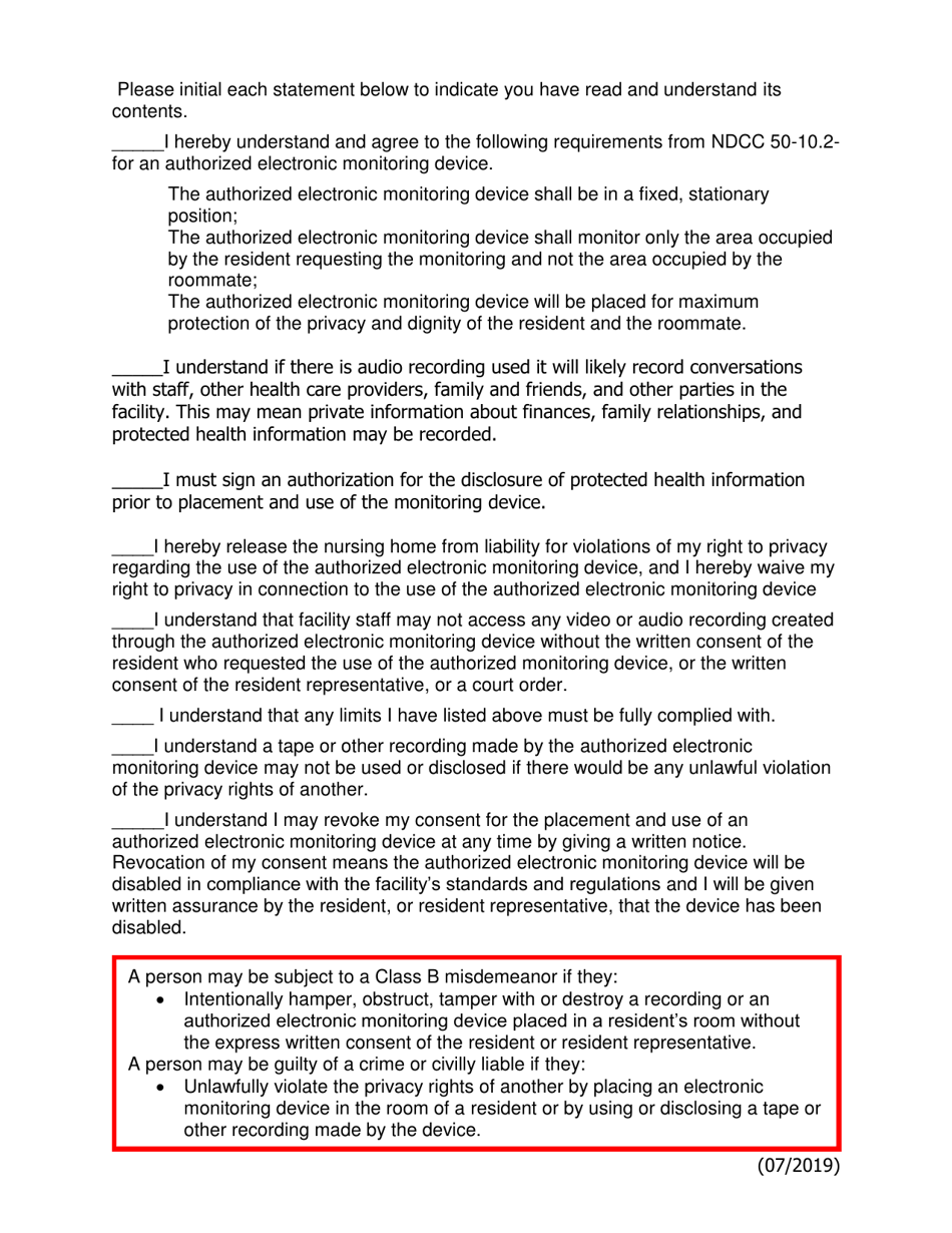 Electronic Monitoring Documentation - North Dakota, Page 5