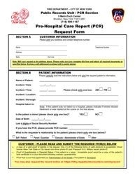 Pre-hospital Care Report (Pcr) Request Form - New York City, Page 4