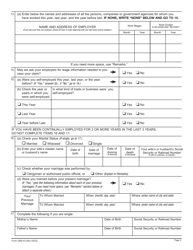 Form CMS-43 Application for Hospital Insurance Benefits for Individuals With End Stage Renal Disease, Page 3