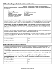 Form SFN54191 Nd Ryan White Part B Program Enrollment Application - North Dakota, Page 8