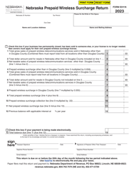 Document preview: Form E911N Nebraska Prepaid Wireless Surcharge Return - Nebraska, 2023