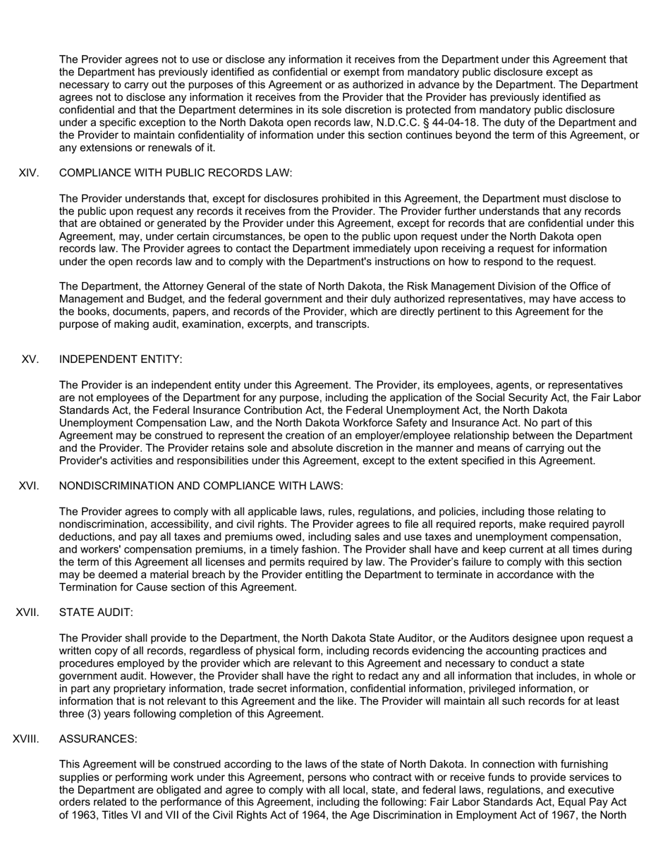 Title IV-E Prevention Services Provider Application - North Dakota, Page 7