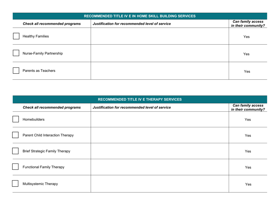 Title IV-E Prevention Services Screening Tool - North Dakota, Page 3
