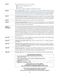 Form 1040XN Amended Nebraska Individual Income Tax Return - Nebraska, Page 6
