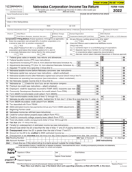 Form 1120N Nebraska Corporation Income Tax Return - Nebraska