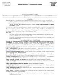 Form 1120XNF Amended Nebraska Financial Institution Tax Return - Nebraska, Page 2