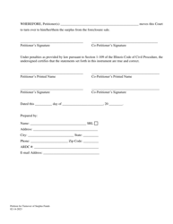 Petition for Turnover of Surplus Funds - Illinois, Page 2