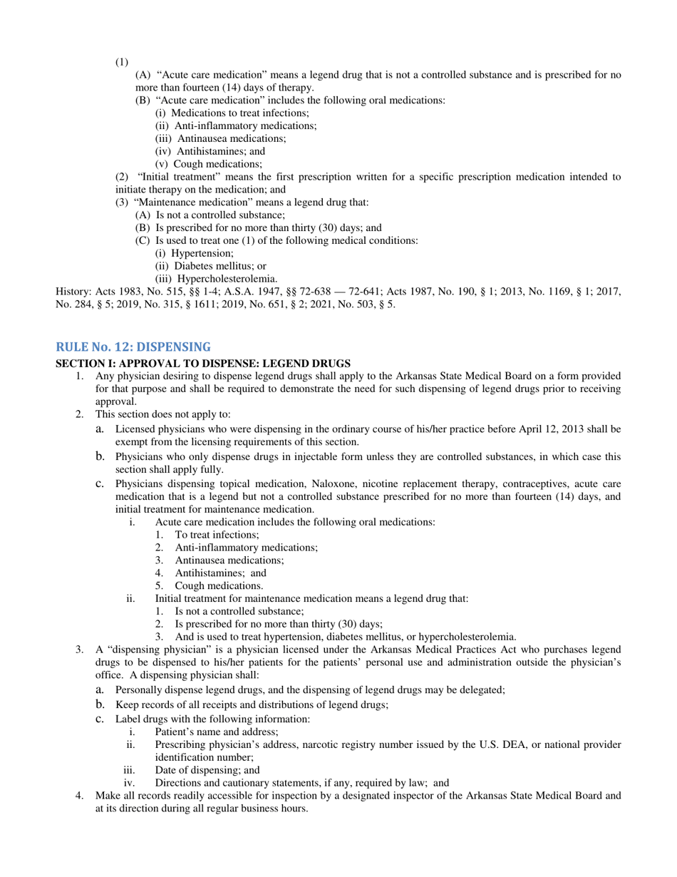 Application for Permit to Dispense Drugs - Arkansas, Page 3