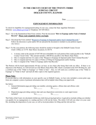 Document preview: Expungement Information - DeKalb County, Illinois