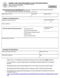 Document preview: Form SFN708 Primary Care Case Management (Pccm) Program Referral - North Dakota