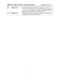 Instructions for Form UB-04, CMS-1450 Nd Health Enterprise Mmis Claim Form - North Dakota, Page 8