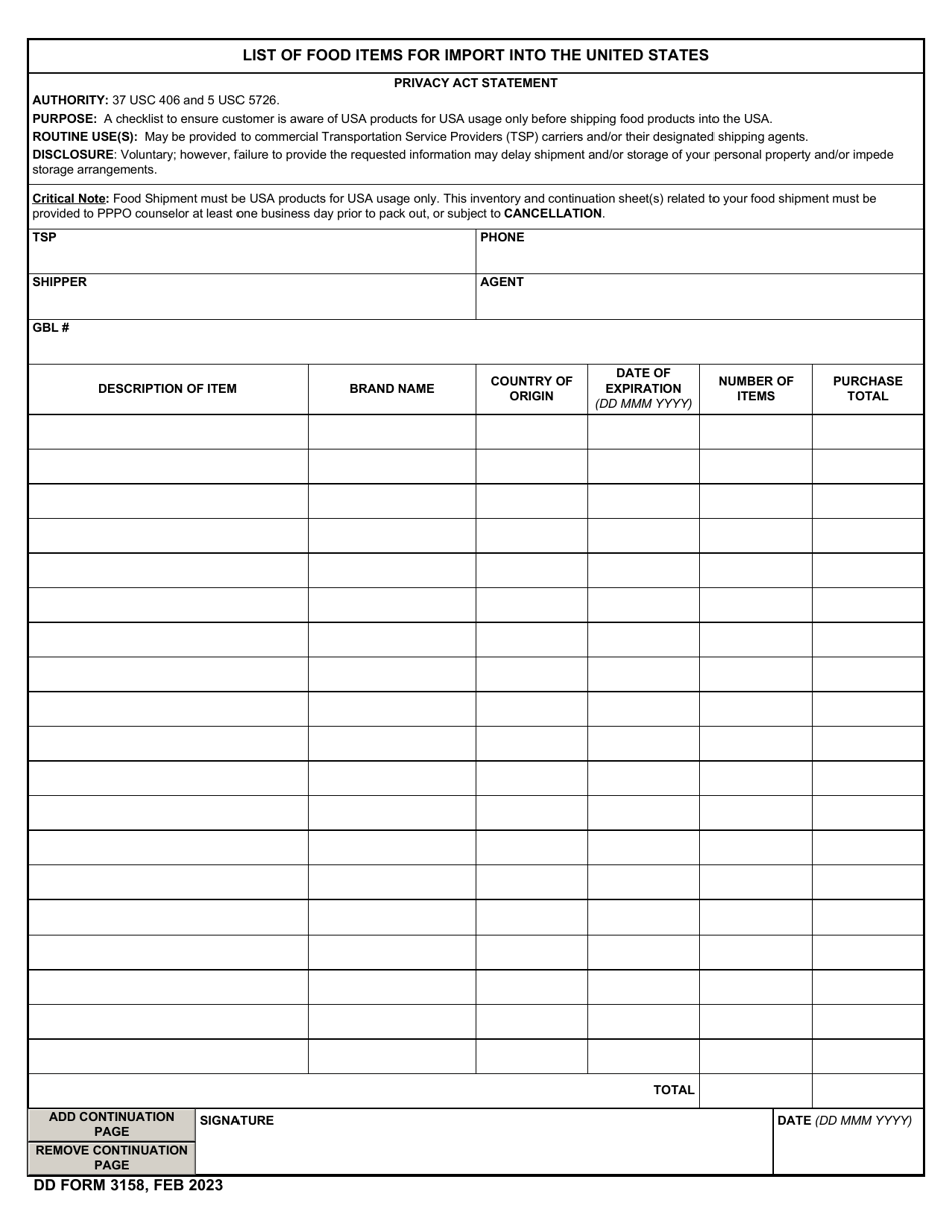 DD Form 3158 - Fill Out, Sign Online and Download Fillable PDF ...