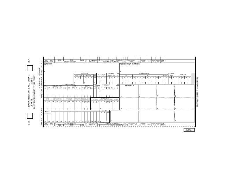 DD Form 1348  Printable Pdf