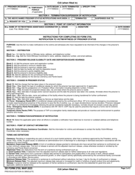 DD Form 2705 Notification to Victim/Witness of Prisoner Status, Page 2