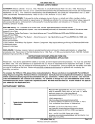 DD Form 2789 Waiver/Remission of Indebtedness Application, Page 3