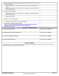 SD Form 819 Osd/WHS in-Processing Checklist, Page 4
