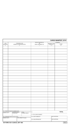 DD Form 2130-12 B747-100f/200c/200f Cargo Manifest, Page 3