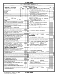 DD Form 2493-1 Part I Asbestos Exposure - Initial Medical Questionnaire, Page 2