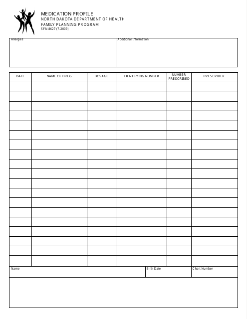 Form SFN8627  Printable Pdf
