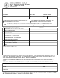 Document preview: Form SFN51939 Medical Records Release - North Dakota