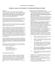 Public Health Service Sterilization Record - North Dakota, Page 2